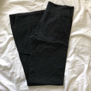 Black flared leg yoga leggings